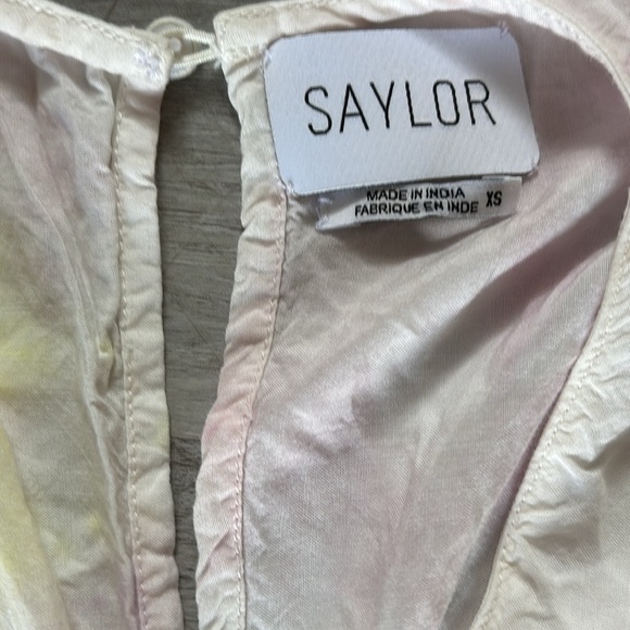 SAYLOR Tie-Dye Tasseled Romper (Size XS) Coverup beach Anthropologie - Picture 2 of 7